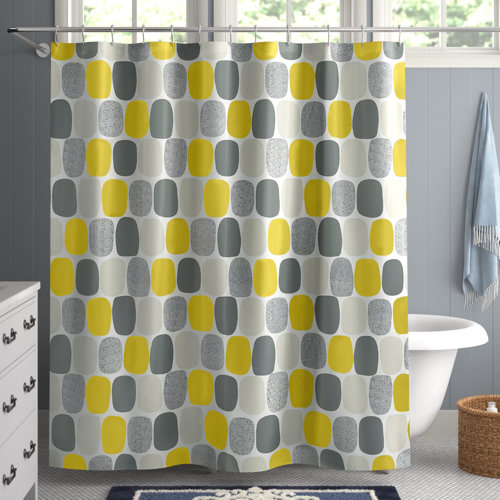 Wayfair Yellow & Gold Shower Curtains & Shower Liners You'll Love in 2024